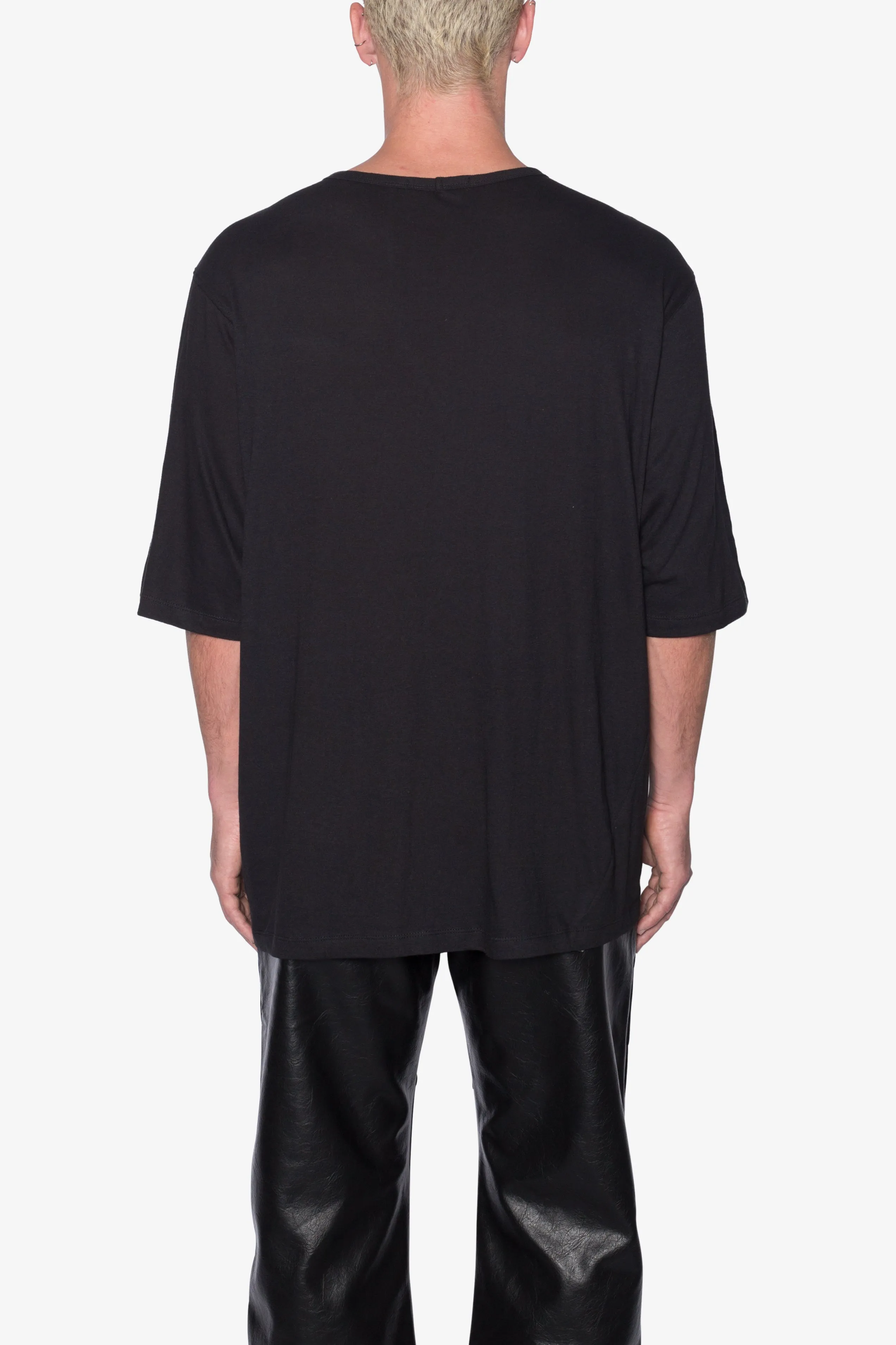 Sheer Gauze Tee - Black