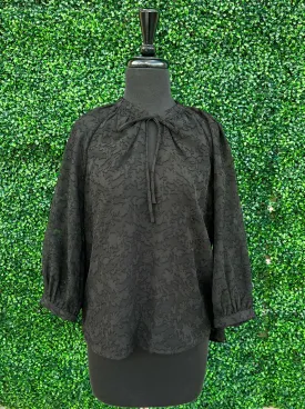 Sheer Sleeve Blouse