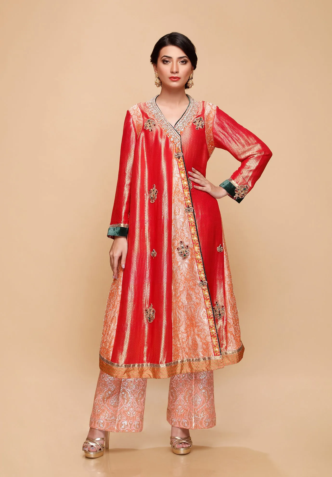 (SKU-1233)-2 PIECE ATTIRE-SHIRT SLIP
