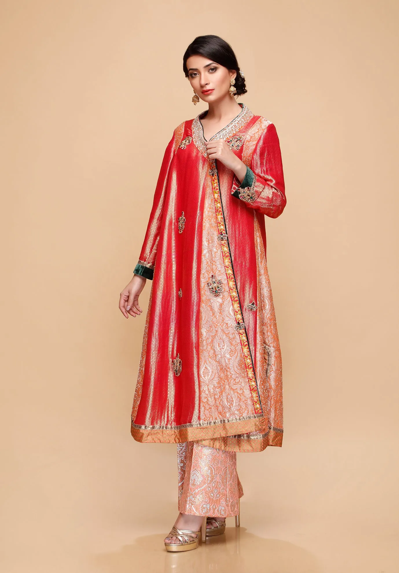 (SKU-1233)-2 PIECE ATTIRE-SHIRT SLIP