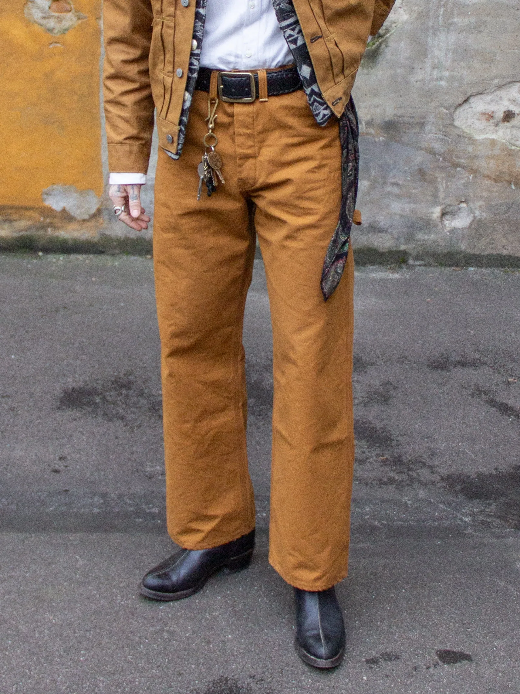 Sugar Cane, Work Pants 13oz, Brown Duck Canvas