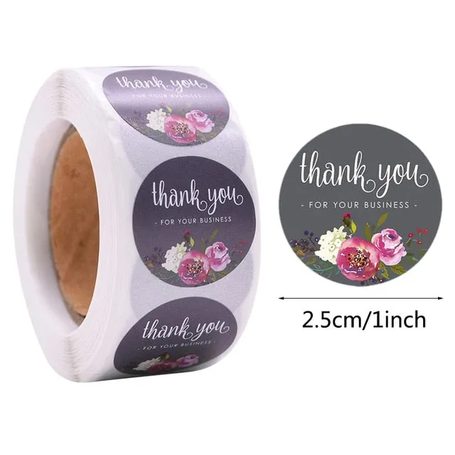 Thank You For Your Business Stickers 500pcs/Roll
