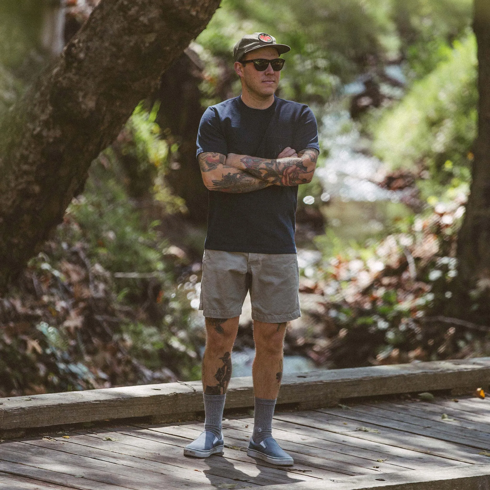 The Camp Short in Ash