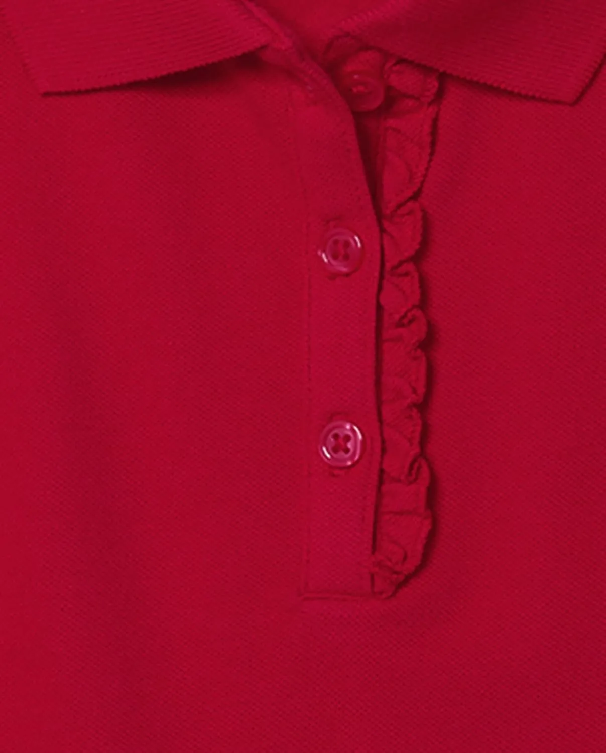 The Children's Place Girls' Short Sleeve Ruffle Pique Polo