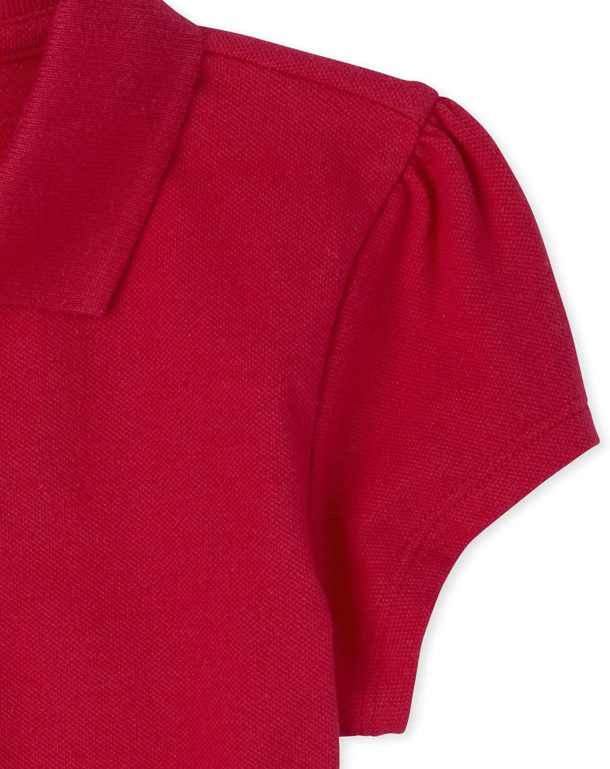 The Children's Place Girls' Short Sleeve Ruffle Pique Polo