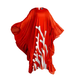 THE CORALIA LUCAYES KAFTAN-RED