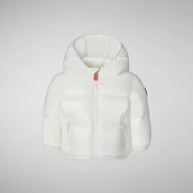 Unisex kids' animal free puffer jacket Jody in off white