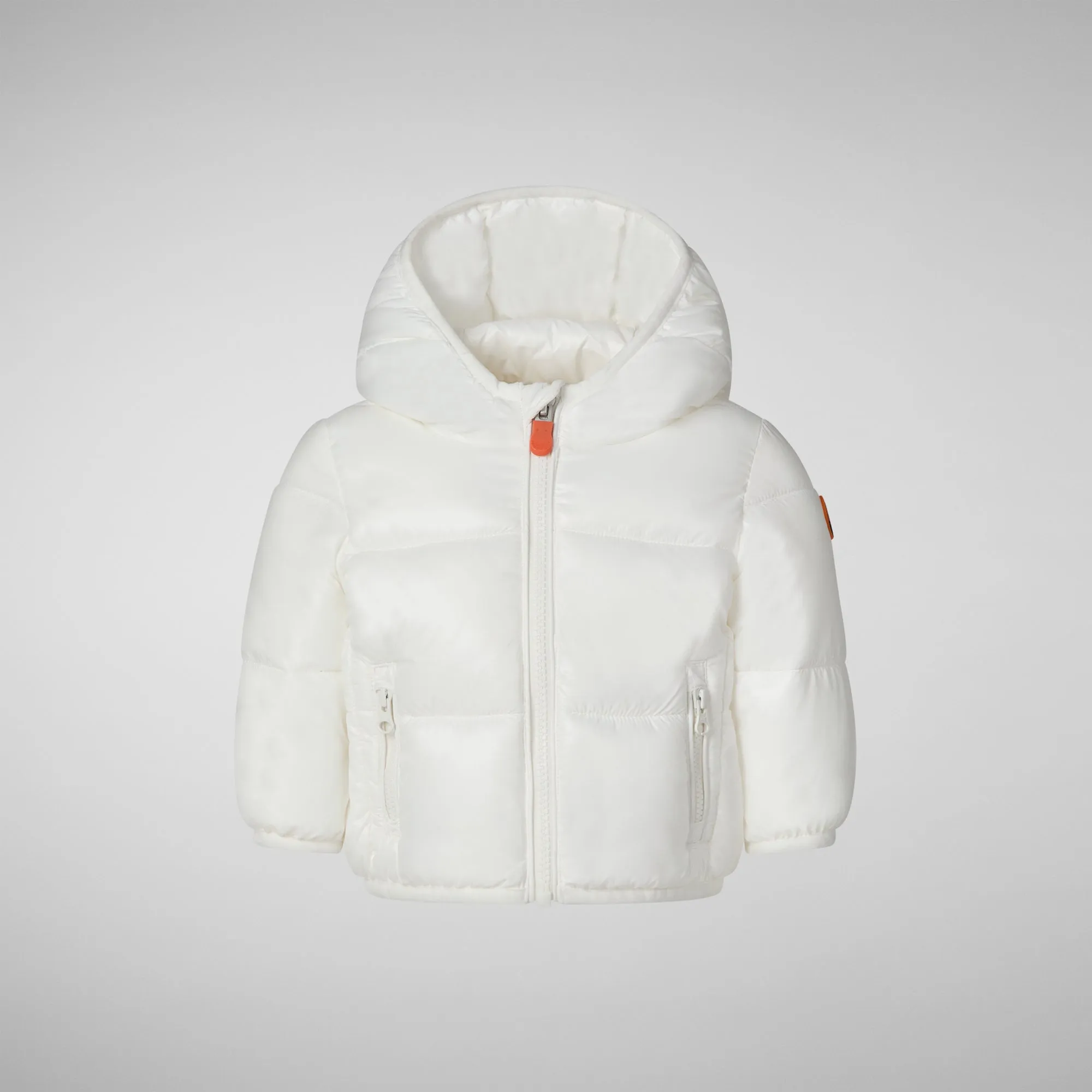 Unisex kids' animal free puffer jacket Jody in off white