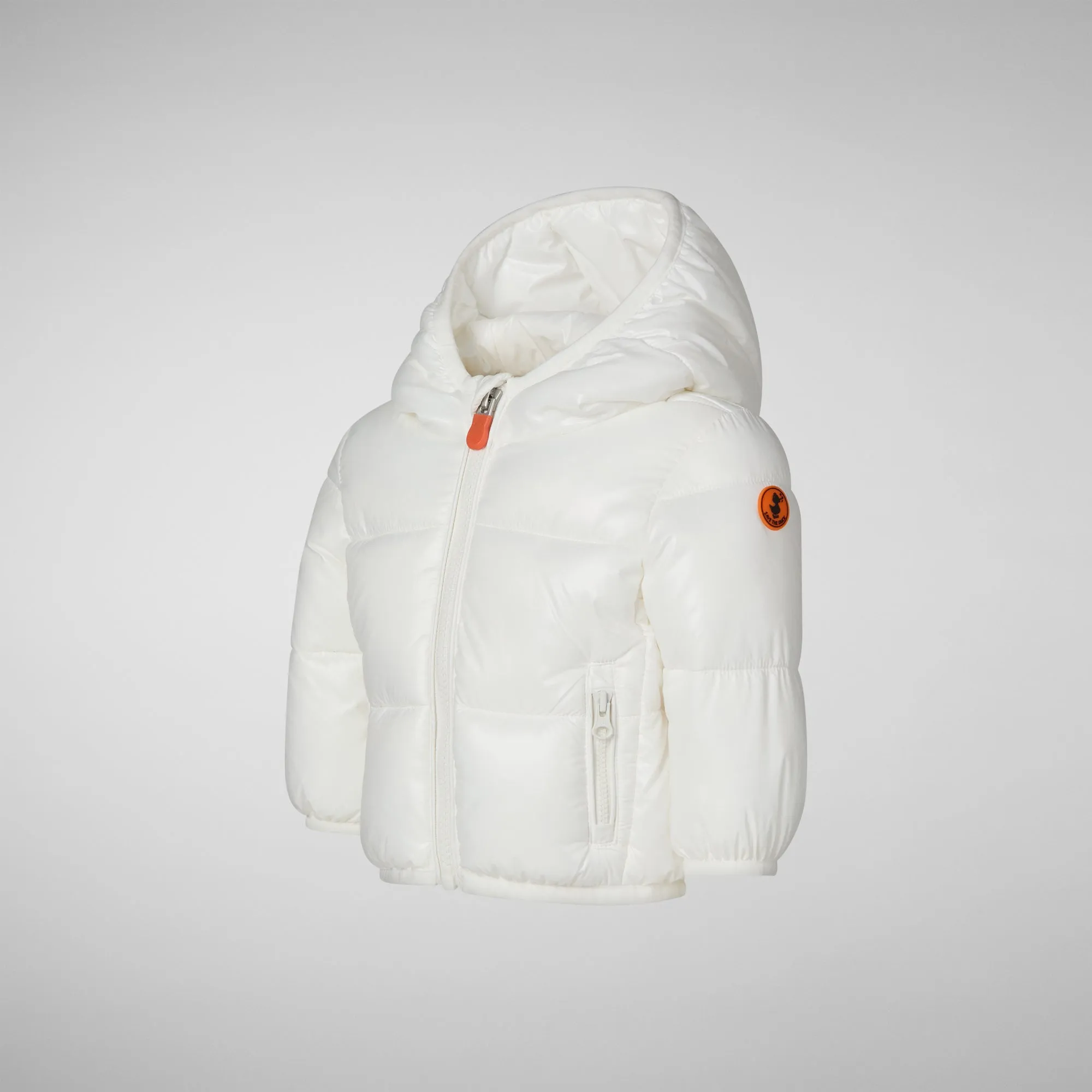 Unisex kids' animal free puffer jacket Jody in off white