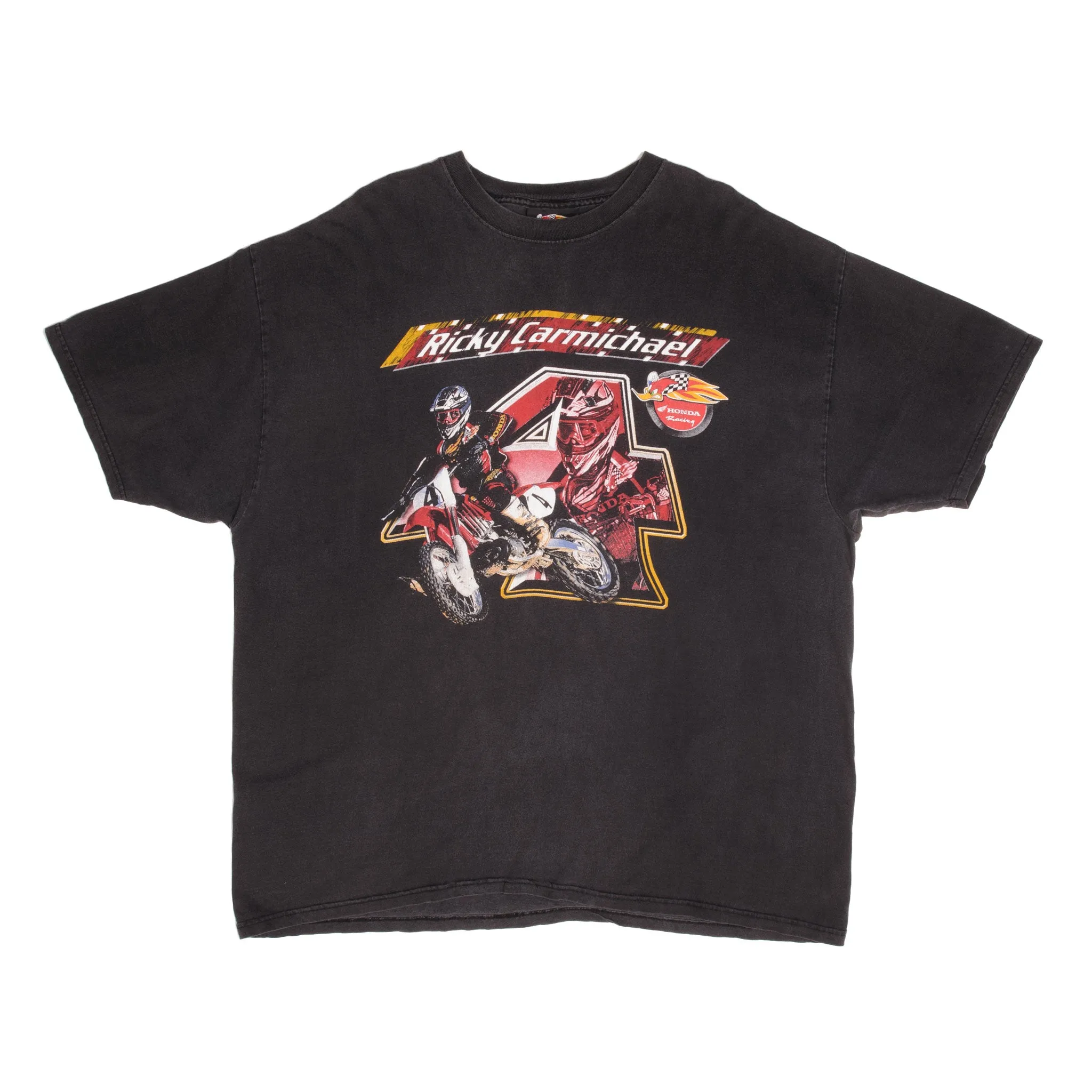 VINTAGE AMA MOTOCROSS RICKY CARMICHAEL TEE SHIRT 1990S SIZE 2XL