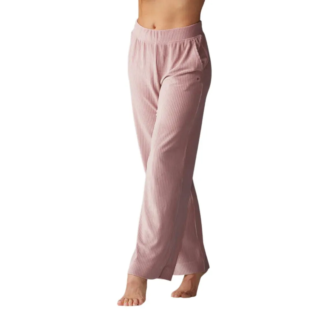 Women's Wide Leg Brushed Rib Pant