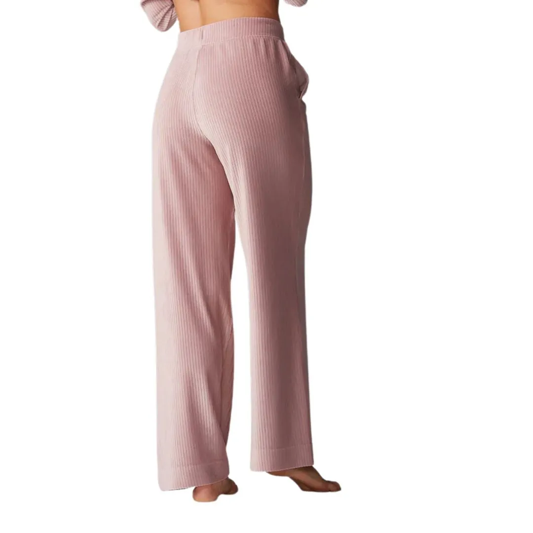 Women's Wide Leg Brushed Rib Pant