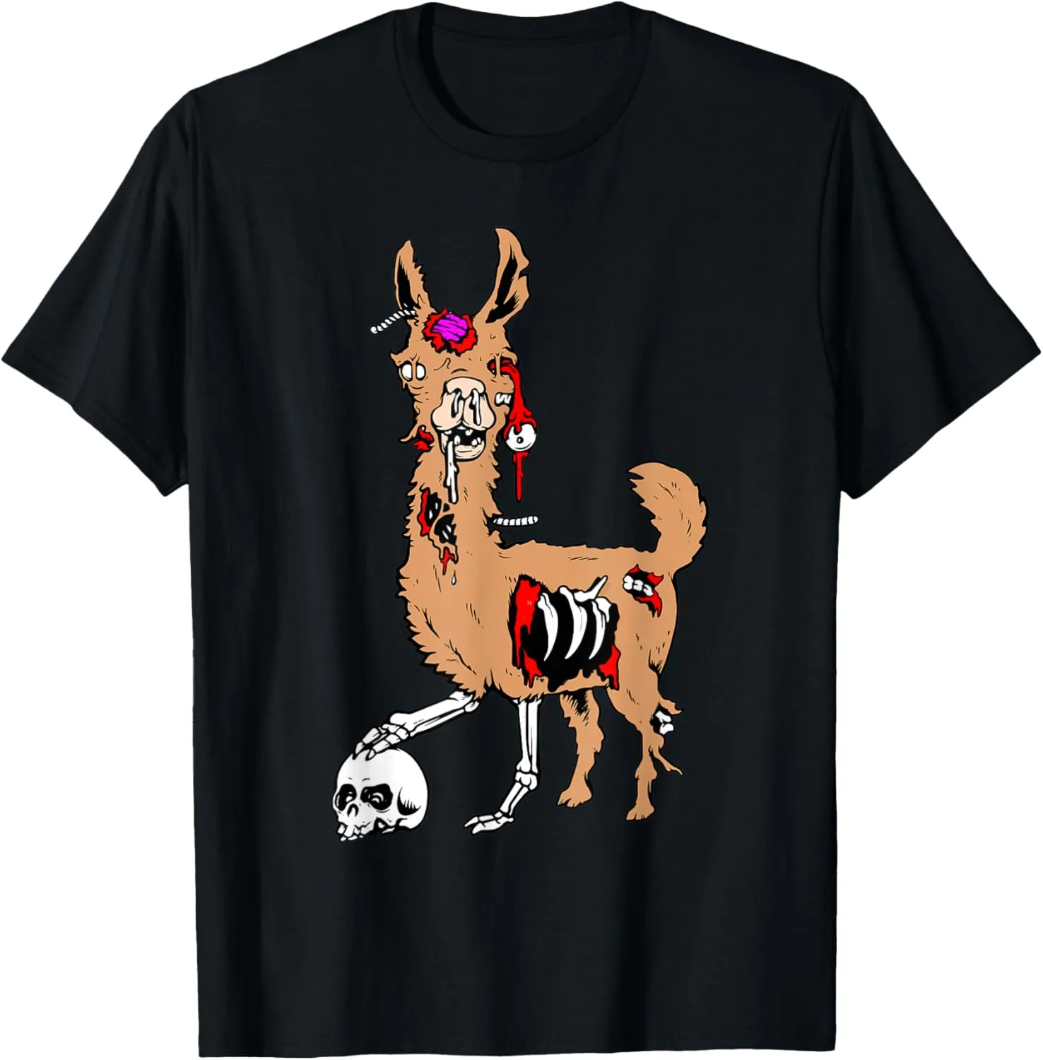 Zombie Llama funny Halloween Costume women men kids T-Shirt
